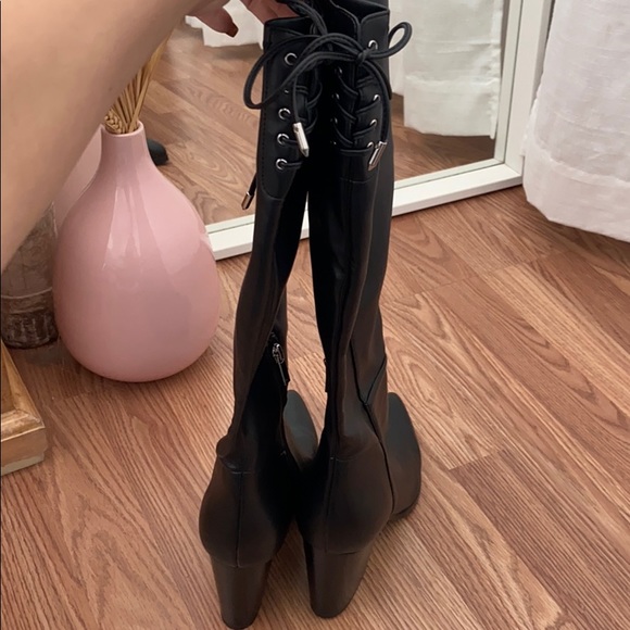 New Marc Fisher Ablina Black Tall Boot - Picture 3 of 9